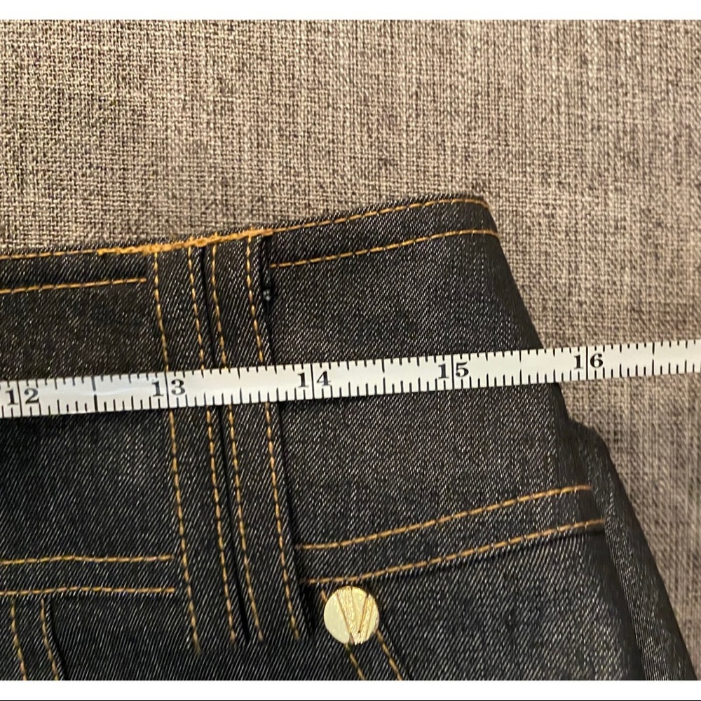 Cache Long Denim Skirt - Picture 8 of 9